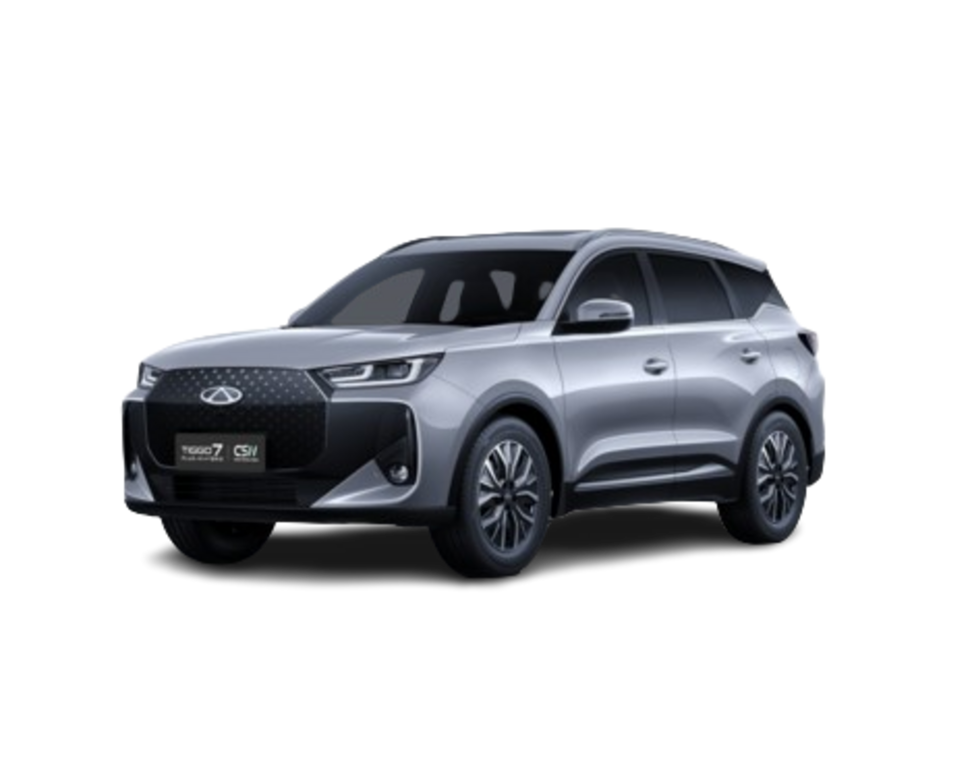 CHERY TIGGO 7 PHEV – srebrny SUV hybrydowy plug-in