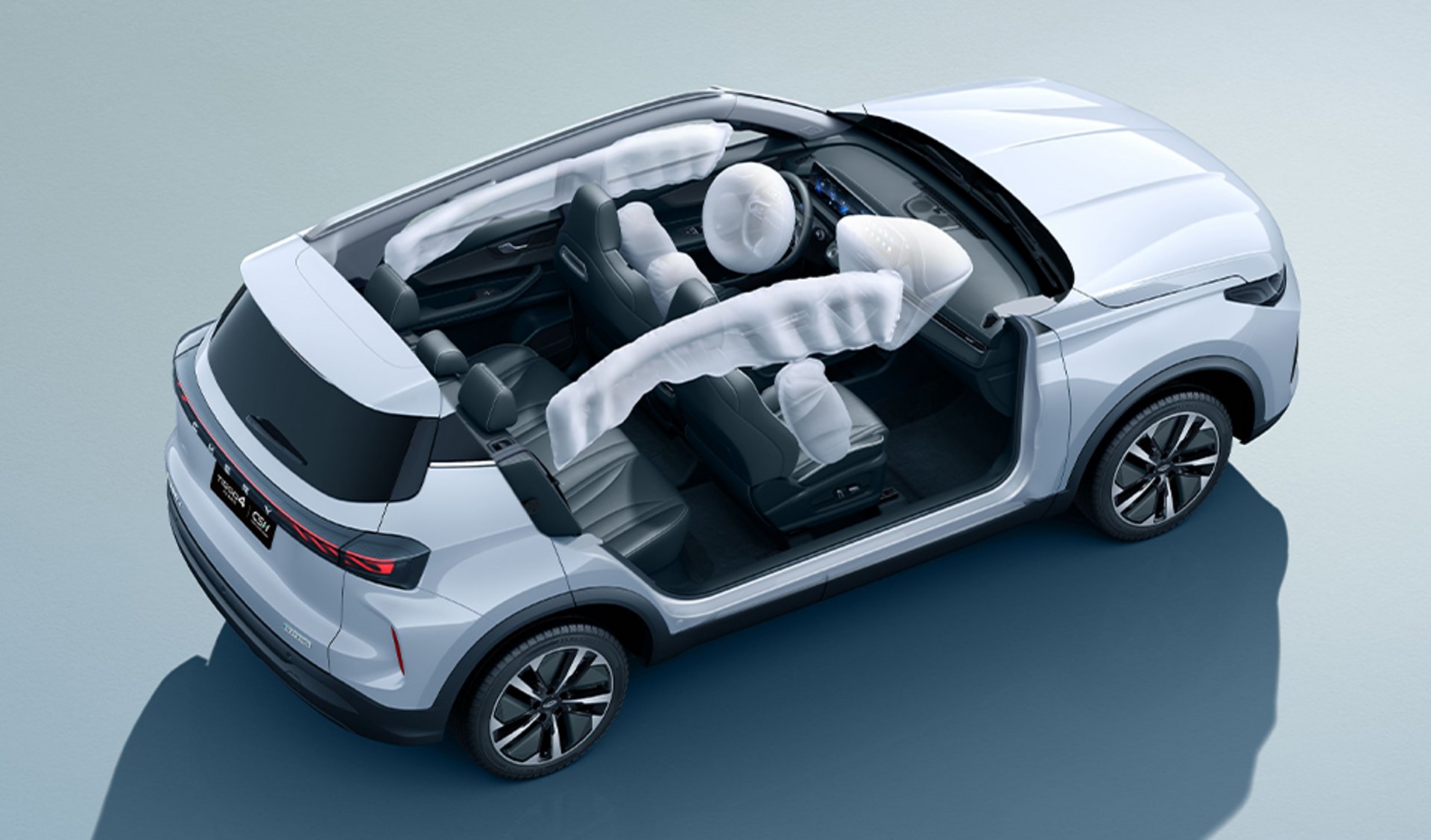 CHERY TIGGO 4 HEV – siedem poduszek powietrznych chroniących pasażerów