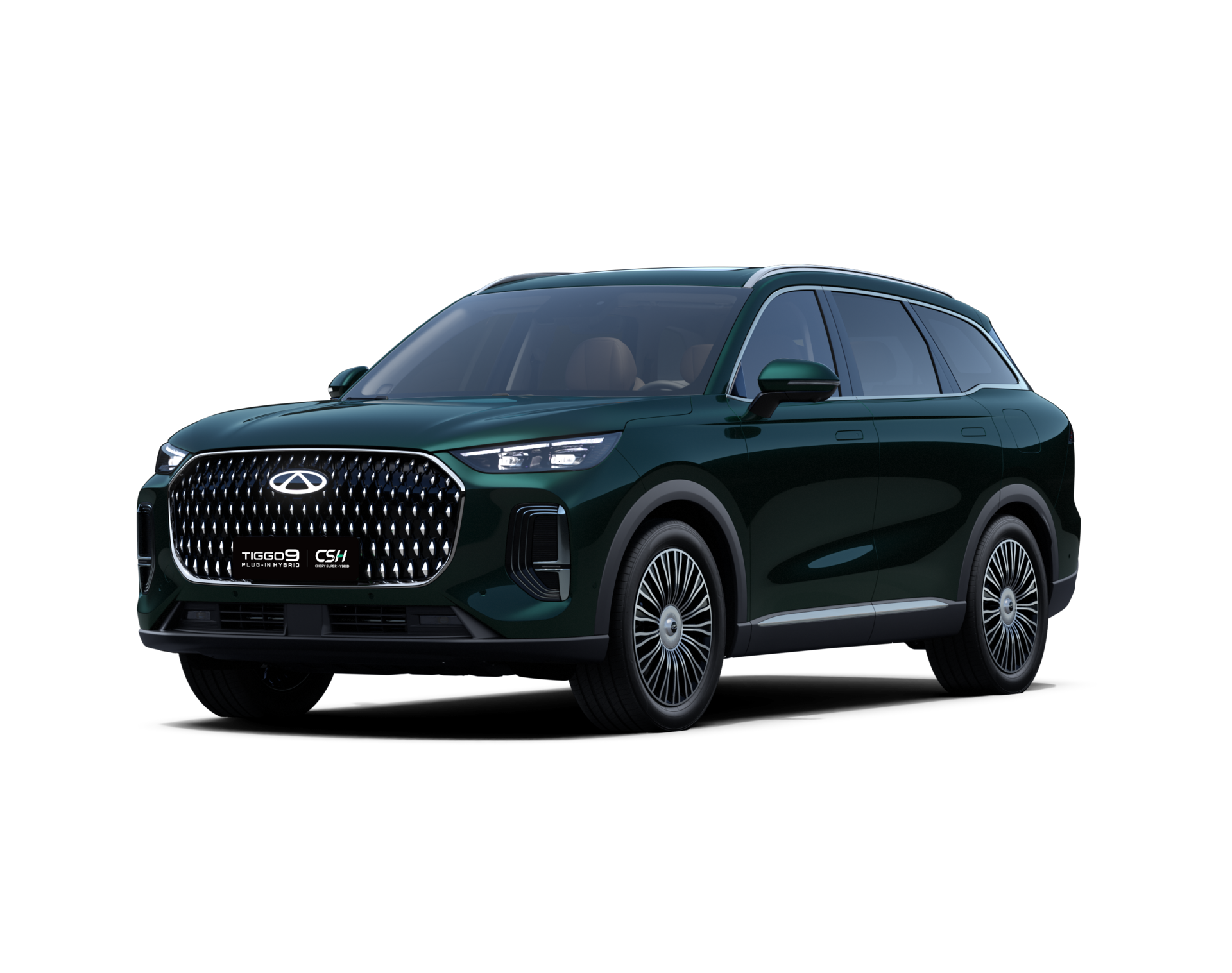 CHERY TIGGO 9 PHEV – zielony siedmioosobowy SUV 4x4 z napędem plug-in